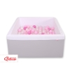 Carrée Piscine à Balles Minky avec Balles 200pcs Gris