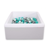Carrée Piscine à Balles Minky avec Balles 200pcs Gris