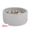 Piscine à Balles Minky avec Balles 200pcs Gris