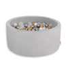 Piscine à Balles Minky avec Balles 200pcs Gris