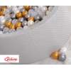 Piscine à Balles Minky avec Balles 200pcs Gris