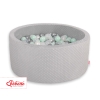 Piscine à Balles Minky avec Balles 200pcs Gris