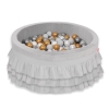 Piscine à Balles à volants Minky avec Balles 200pcs Gris