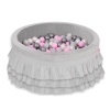 Piscine à Balles à volants Minky avec Balles 200pcs Gris