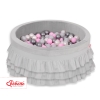 Piscine à Balles à volants Minky avec Balles 200pcs Gris
