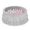 Piscine à Balles à volants Minky avec Balles 200pcs Gris