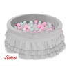 Piscine à Balles à volants Minky avec Balles 200pcs Gris