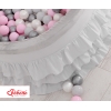 Piscine à Balles à volants Minky avec Balles 200pcs Gris