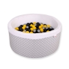 Piscine à Balles Minky avec Balles 200pcs Gris à Pois