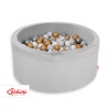 Piscine à Balles Minky avec Balles 200pcs Gris pour Garçon