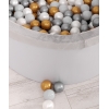 Piscine à Balles Minky avec Balles 200pcs Gris pour Garçon