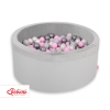 Piscine à Balles Minky avec Balles 200pcs Gris pour Garçon