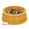 Piscine à Balles à volants Minky avec Balles 200pcs Jaune