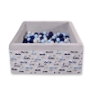 Carrée Piscine à Balles Minky avec Balles 200pcs Lapins