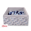 Carrée Piscine à Balles Minky avec Balles 200pcs Lapins