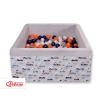 Carrée Piscine à Balles Minky avec Balles 200pcs Lapins