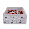 Carrée Piscine à Balles Minky avec Balles 200pcs Lapins