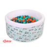 Piscine à Balles Minky avec Balles 200pcs Menthe