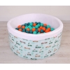 Piscine à Balles Minky avec Balles 200pcs Menthe