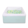Carrée Piscine à Balles Minky avec Balles 200pcs Menthe