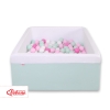Carrée Piscine à Balles Minky avec Balles 200pcs Menthe