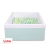 Carrée Piscine à Balles Minky avec Balles 200pcs Menthe