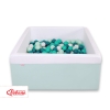 Carrée Piscine à Balles Minky avec Balles 200pcs Menthe