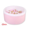 Piscine à Balles Minky avec Balles 200pcs Rose