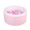 Piscine à Balles Minky avec Balles 200pcs Rose