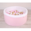 Piscine à Balles Minky avec Balles 200pcs Rose