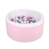 Piscine à Balles Minky avec Balles 200pcs Rose