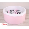 Piscine à Balles Minky avec Balles 200pcs Rose