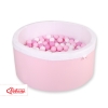 Piscine à Balles Minky avec Balles 200pcs Rose