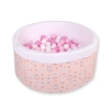 Piscine à Balles Minky avec Balles 200pcs Rose Ballerines