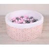 Piscine à Balles Minky avec Balles 200pcs Rose Ballerines