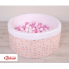 Piscine à Balles Minky avec Balles 200pcs Rose Ballerines