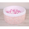 Piscine à Balles Minky avec Balles 200pcs Rose Ballerines