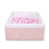 Carrée Piscine à Balles Minky avec Balles 200pcs Rose Ballerines
