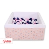Carrée Piscine à Balles Minky avec Balles 200pcs Rose Ballerines