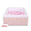 Carrée Piscine à Balles Minky avec Balles 200pcs Rose Ballerines