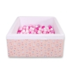 Carrée Piscine à Balles Minky avec Balles 200pcs Rose Ballerines