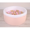 Piscine à Balles Minky avec Balles 200pcs Rose Poudré