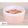 Piscine à Balles Minky avec Balles 200pcs Rose Poudré