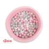 Piscine à Balles Minky avec Balles 200pcs Rose pour Fille