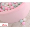 Piscine à Balles Minky avec Balles 200pcs Rose pour Fille