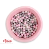 Piscine à Balles Minky avec Balles 200pcs Rose pour Fille