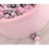 Piscine à Balles Minky avec Balles 200pcs Rose pour Fille