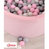 Piscine à Balles Minky avec Balles 200pcs Rose pour Fille