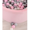 Piscine à Balles Minky avec Balles 200pcs Rose pour Fille