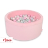 Piscine à Balles Minky avec Balles 200pcs Rose pour Fille